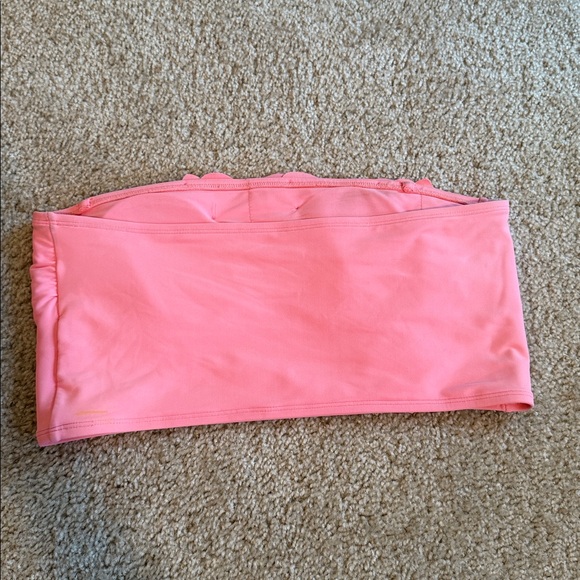 Antonio Melani Rosette Detachable Halter Strap Bandeau Swim Top Orange large - Picture 4 of 8